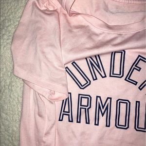 Light pink under armour t shirt